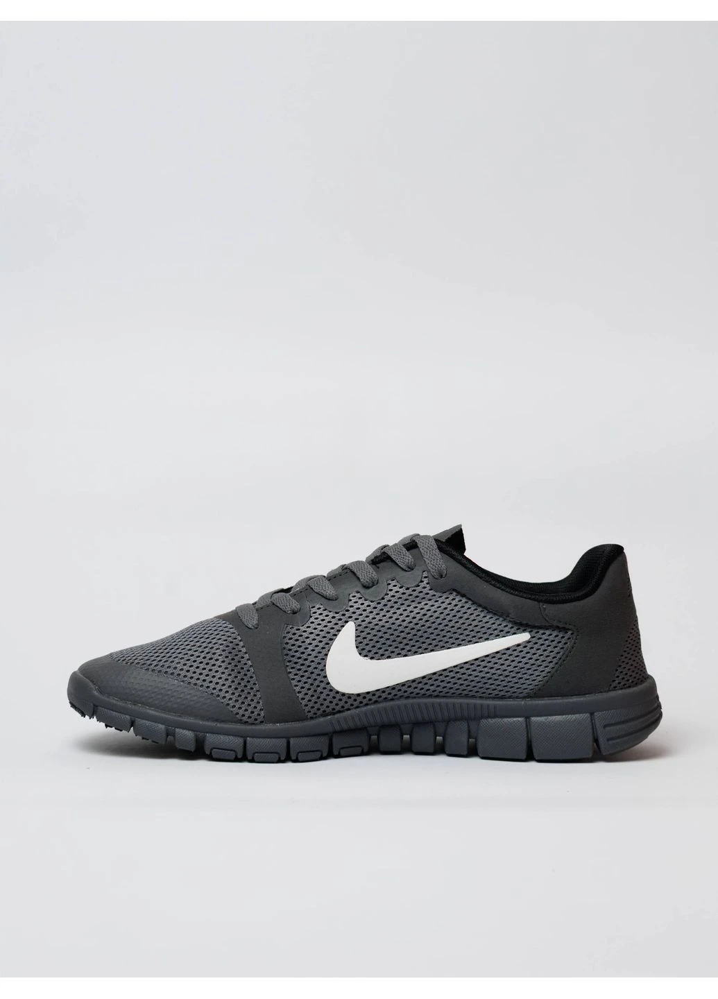 Темно-серые демисезонные кроссовки мужские nike No Brand Free Run 3.0 V2 Grey White ND