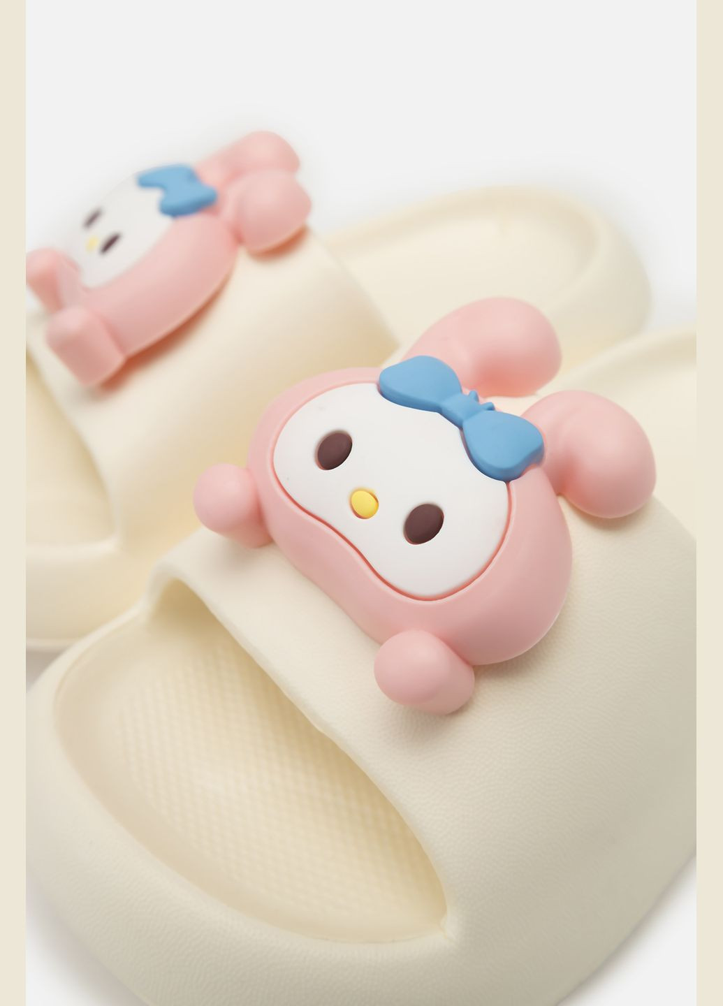 Молочные шлепанцы пляжные для девочки цвет молочный цб-00267983 Yuki