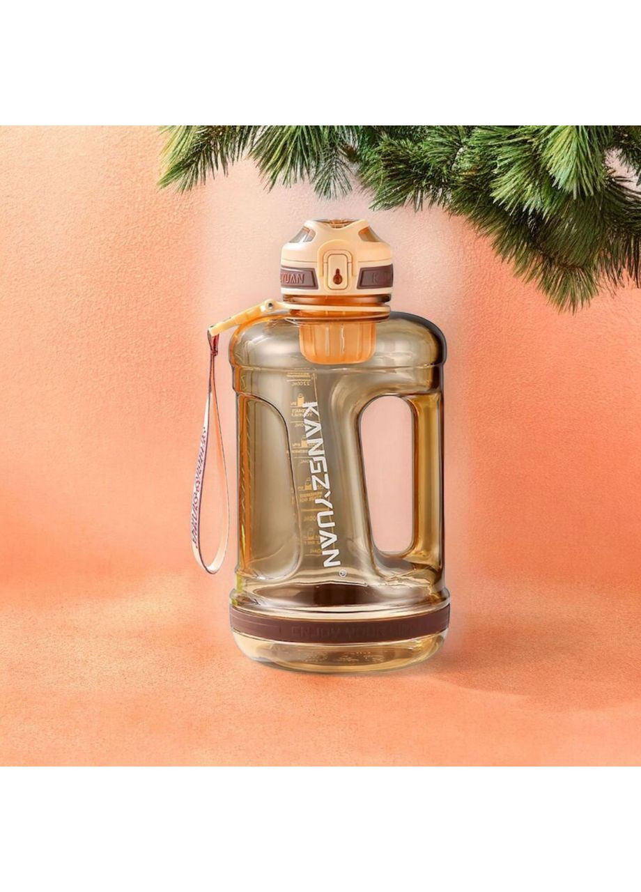 Екологічна помаранчева тританова пляшка KANGZYUAN 1500 мл для води No Brand (314709895)