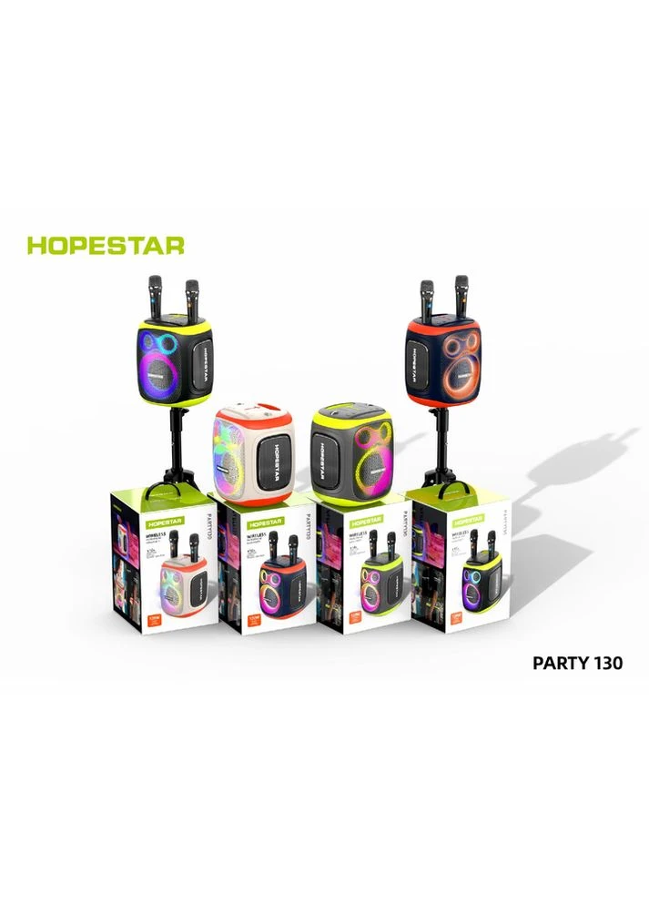 Портативна бездротова колонка Bluetooth Hopestar Party 130 з 2 Мікрофоном Караоке | 120Вт, Bluetooth Foreo (383362698)
