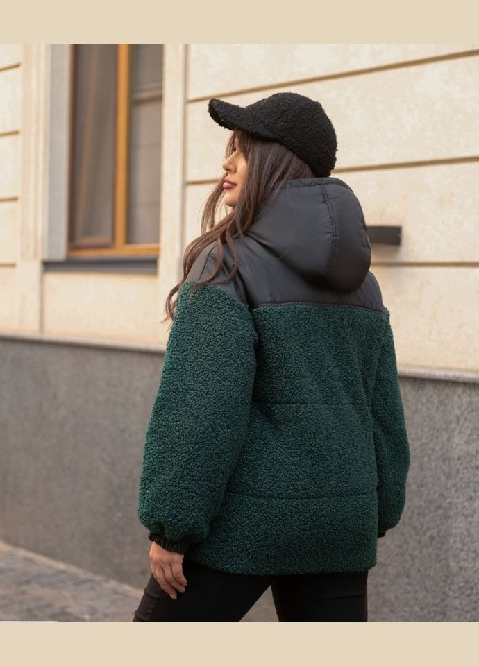Смарагдова зимня куртка жіноча зимова hp-6663 ізумрудний, 50-52 Sofia