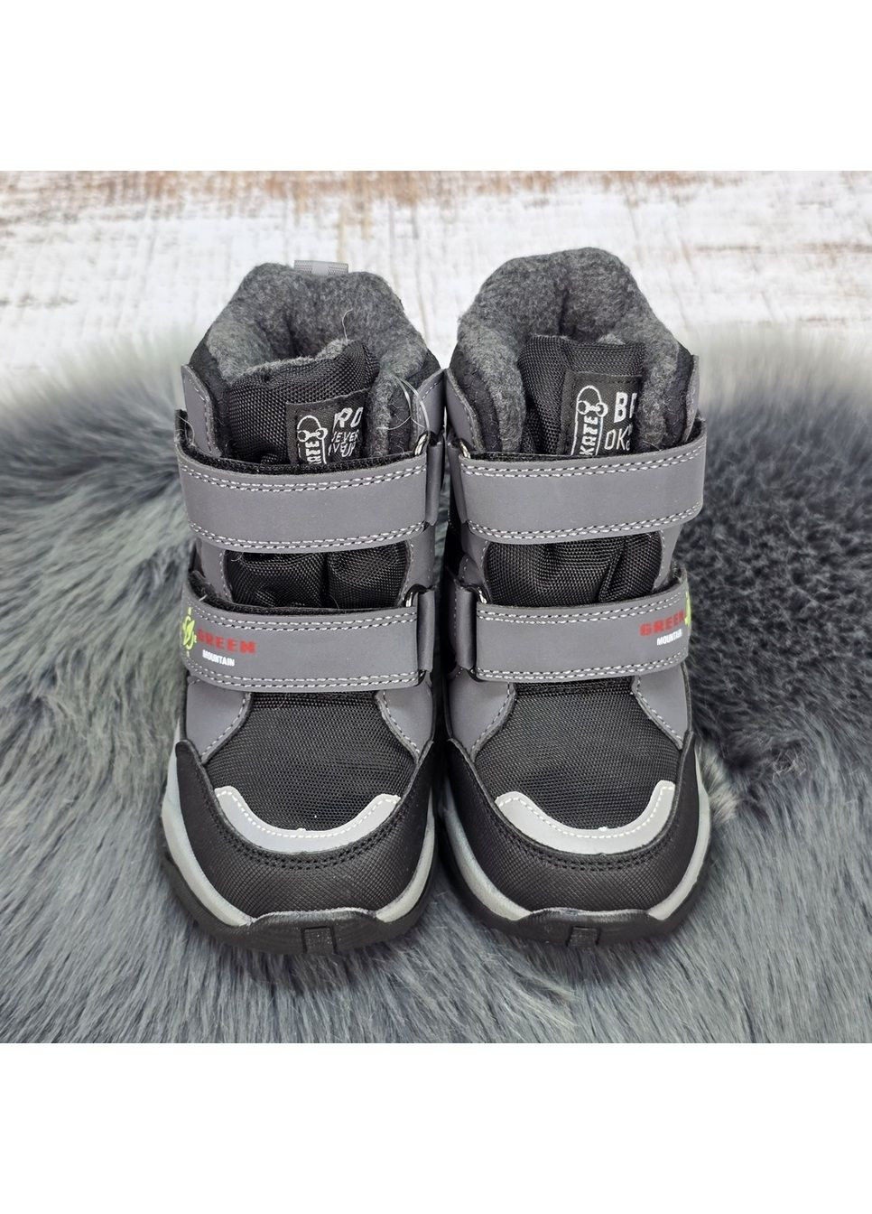 Серые повседневные зимние зимние детские ботинки Tom.M