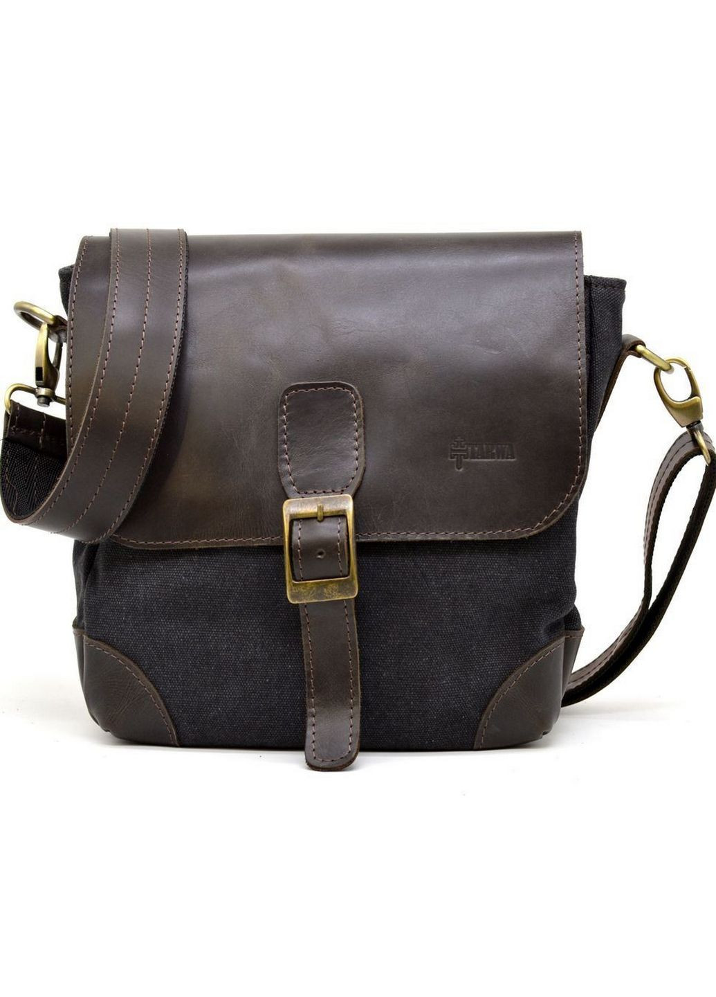 Чоловіча шкіряна сумка через плече 25х26х8.5 см TARWA (315873599)