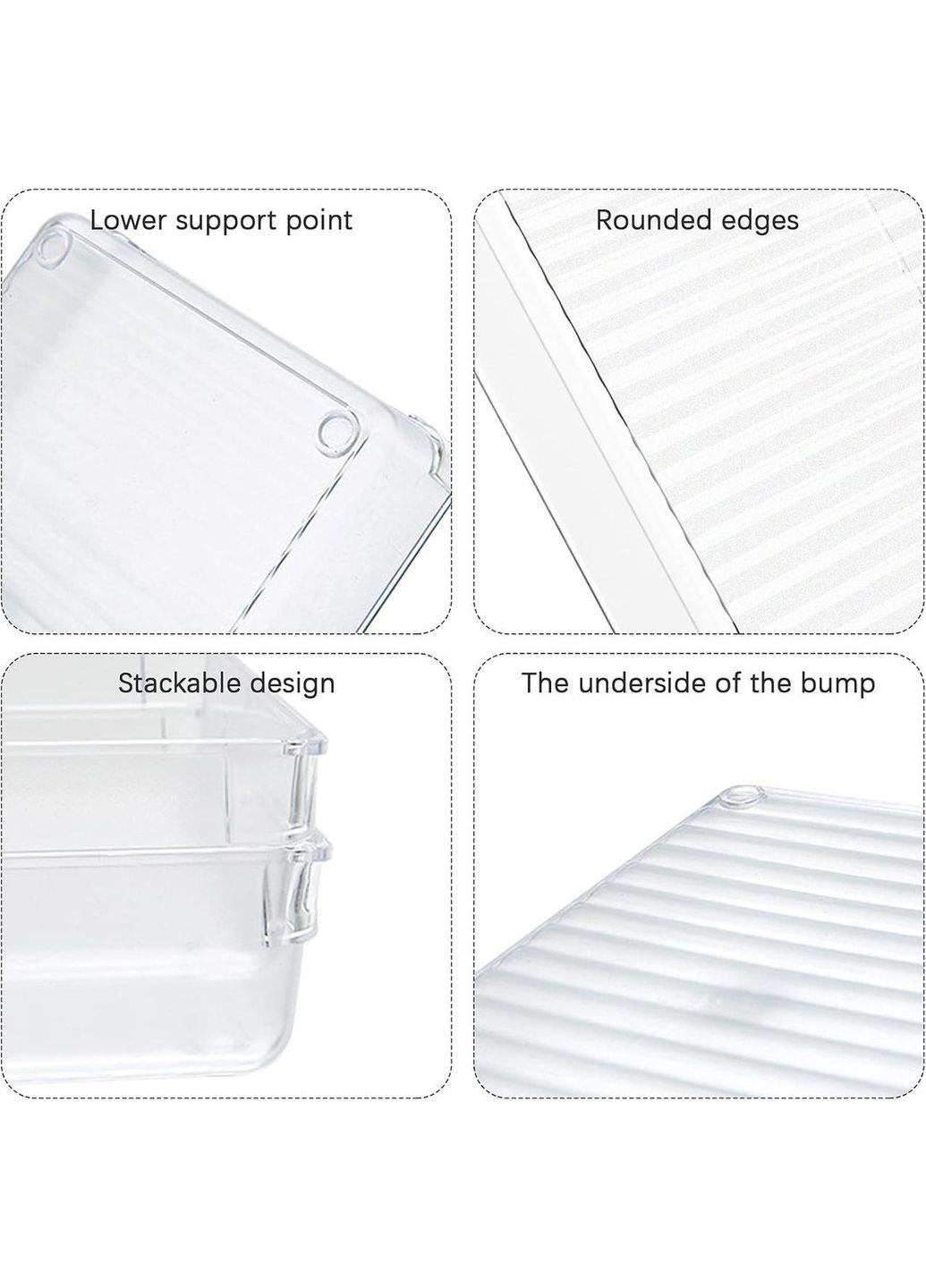 Набор органайзеров для ящиков Yosemy, 16 шт, антискользящие разделители, разные размеры, для кухни, косметики No Brand (338193369)