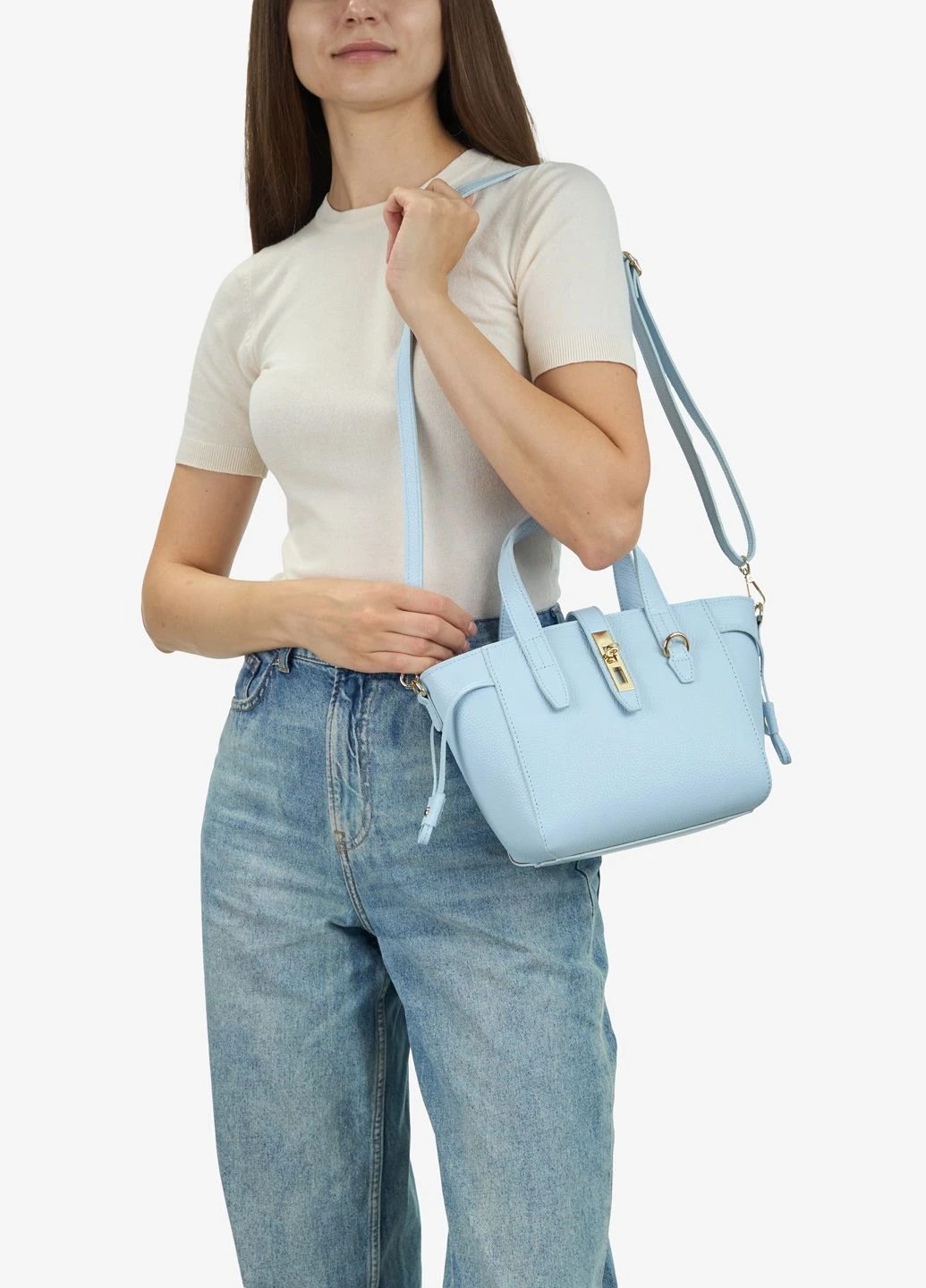Сумка женская кожаная тоут средняя Tote Regina Notte (401633059)