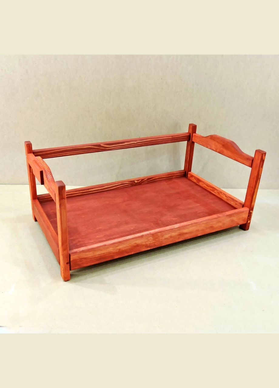 Лежак деревянный для собаки из дерева Рамзай 105х60 коралл (ЛЖК-10561214) No Brand (328450361)