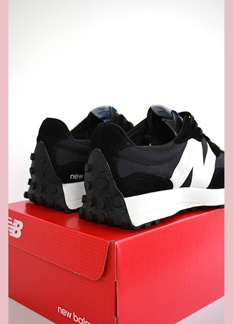 Чорні Осінні кросівки чоловічі black-white, вьетнам New Balance 327