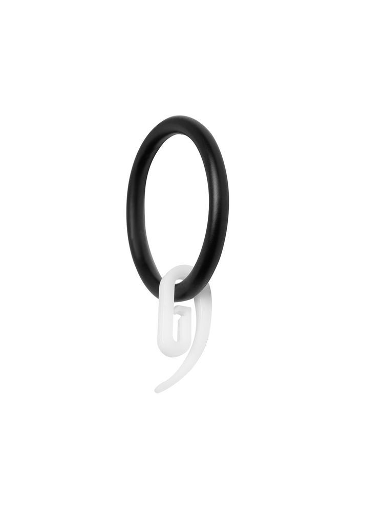 Карниз готовый укомплектованный Люксор одинарный (комплект), штанга 240 см d19 мм черный IDEIA (275869706)