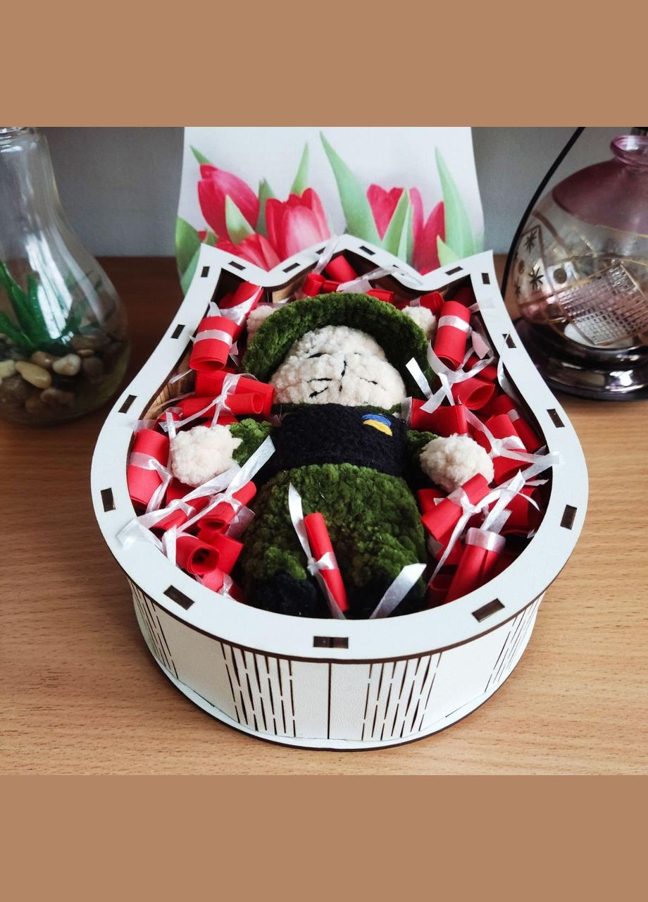 Подарунковий бокс з м'якою іграшкою та 101 причиною «Чому я тебе кохаю» для дівчини (ar159) No Brand (317275938)