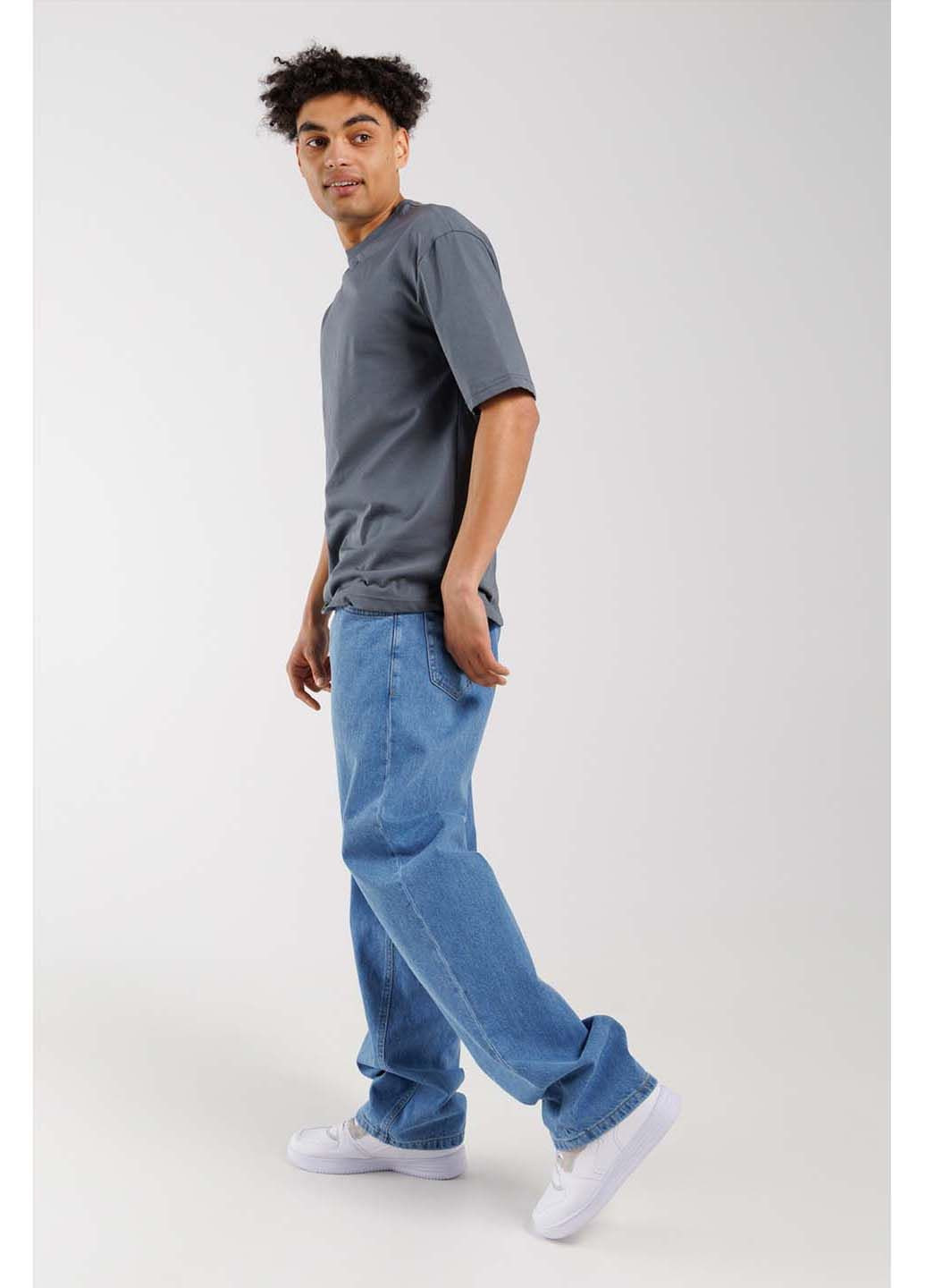 Голубые демисезонные джинсы LAWA