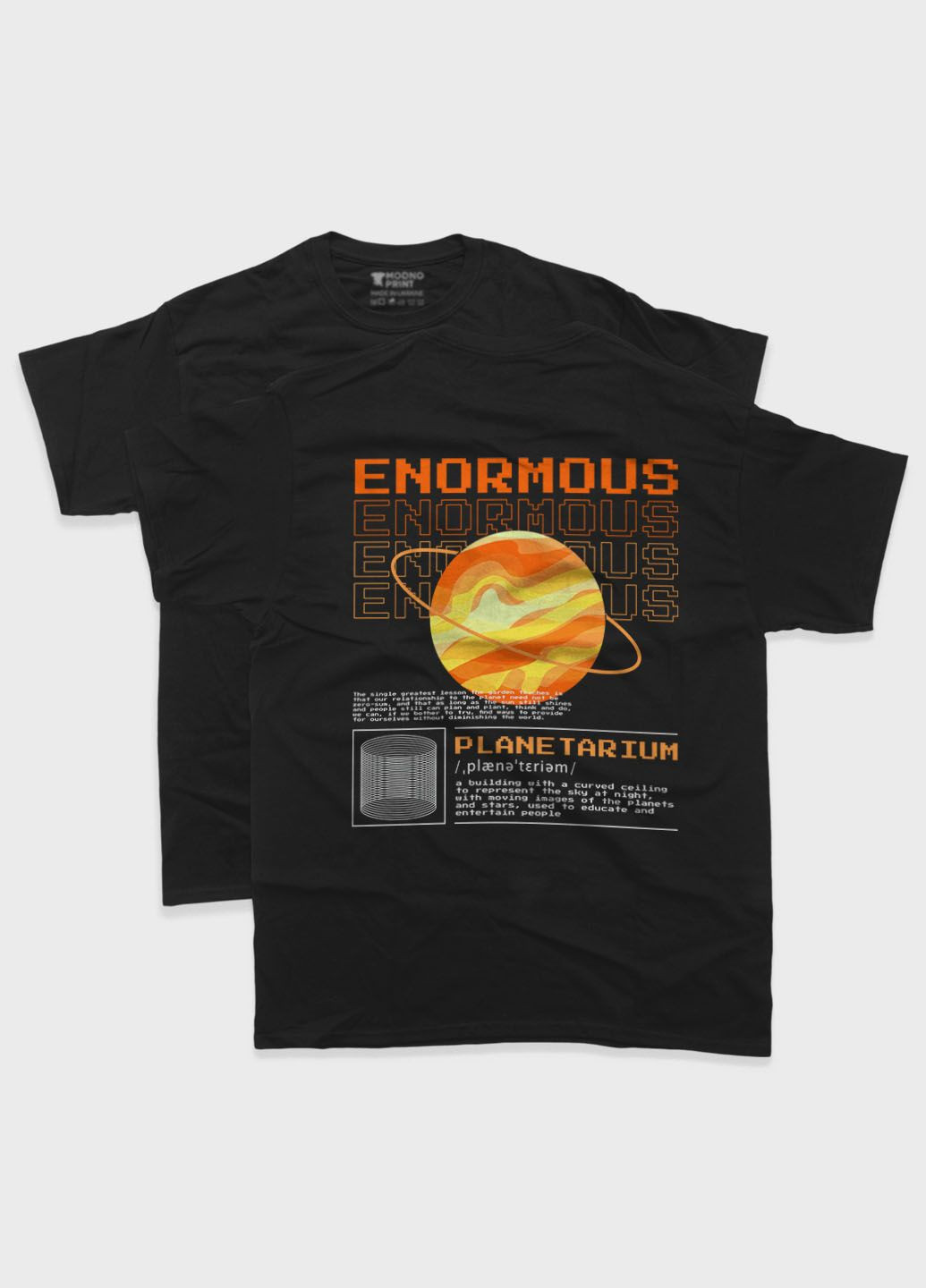 Жіноча футболка з TREETWEAR принтом "PLANETARIUM" Premium Cotton S (TS002-100-1-057-B-BL-F) Modno - (311528421)