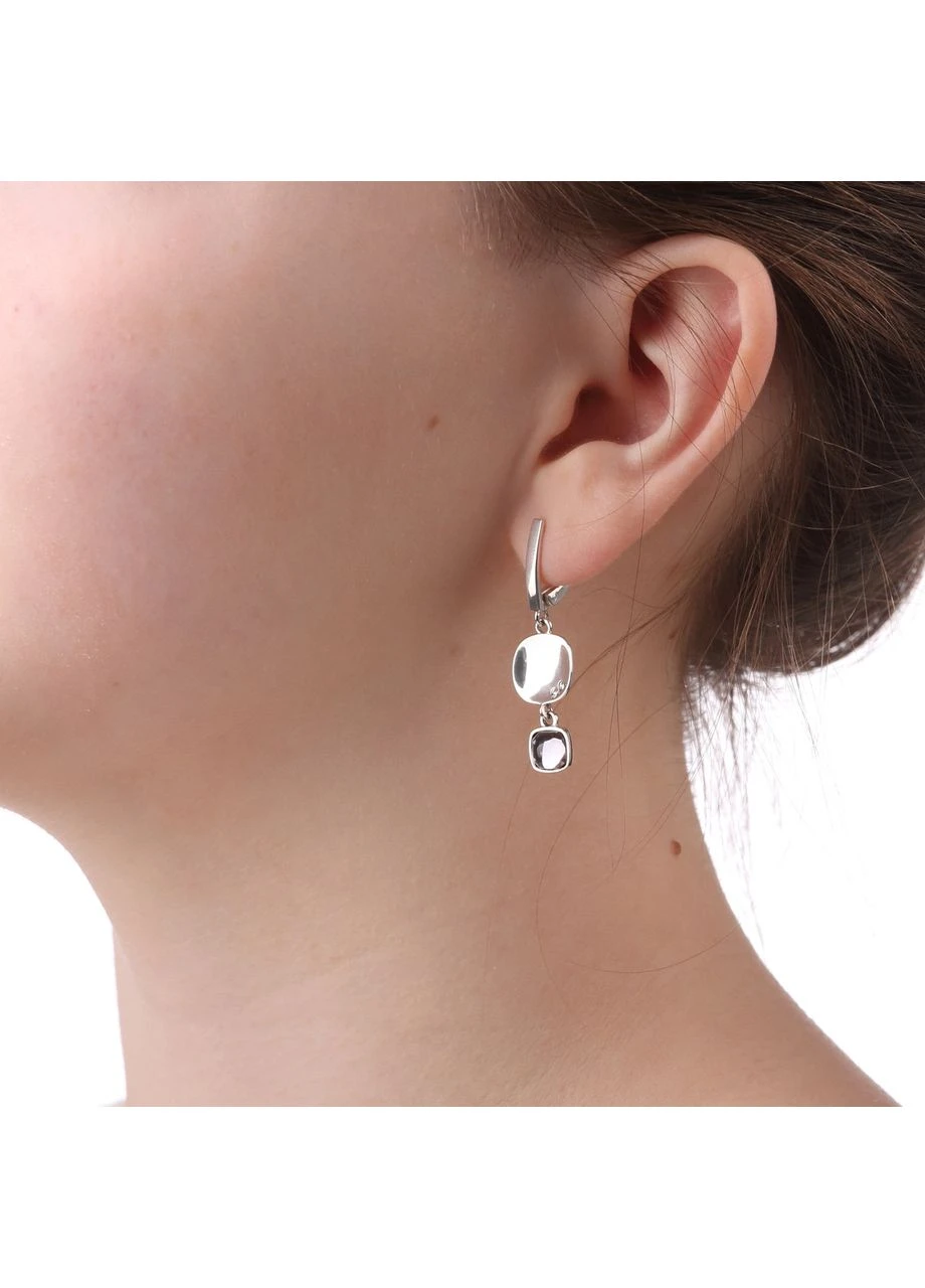 Сережки срібні Відображення Gray Crystal 925 Skifska Etnika (364202650)