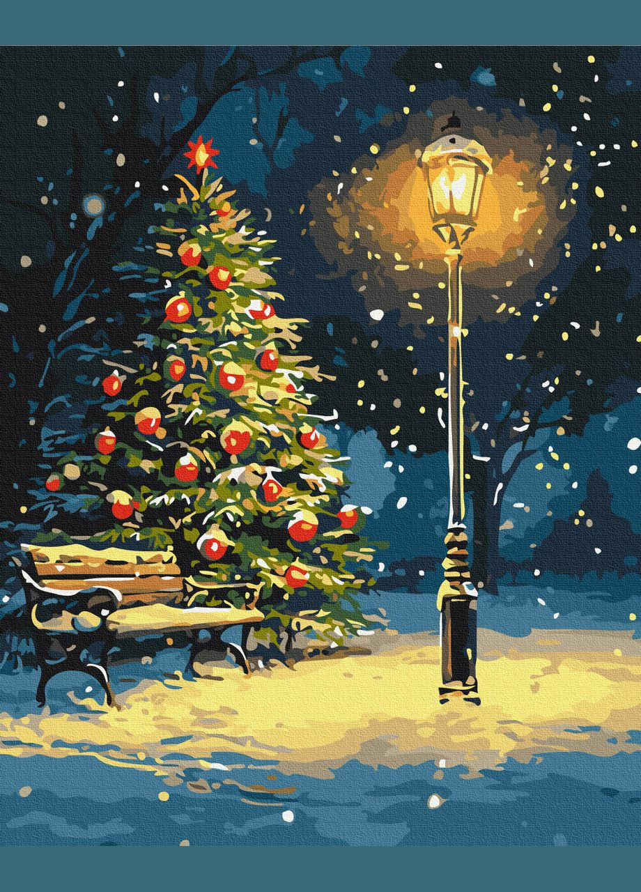 Картина за номерами Нічний танок сніжинок 40 х 50 BS54191 Brushme (348359627)