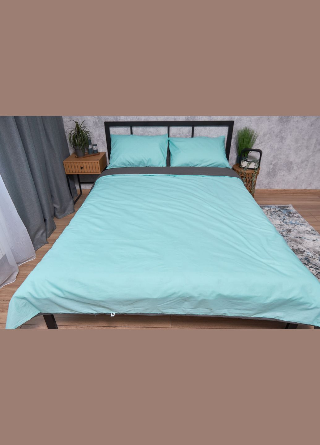 Комплект постельного белья Бязь Gold Люкс «» семейный 143х210х2 наволочки 2х40х60 (MS-820002113) Moon&Star Gray Mind (285717777)