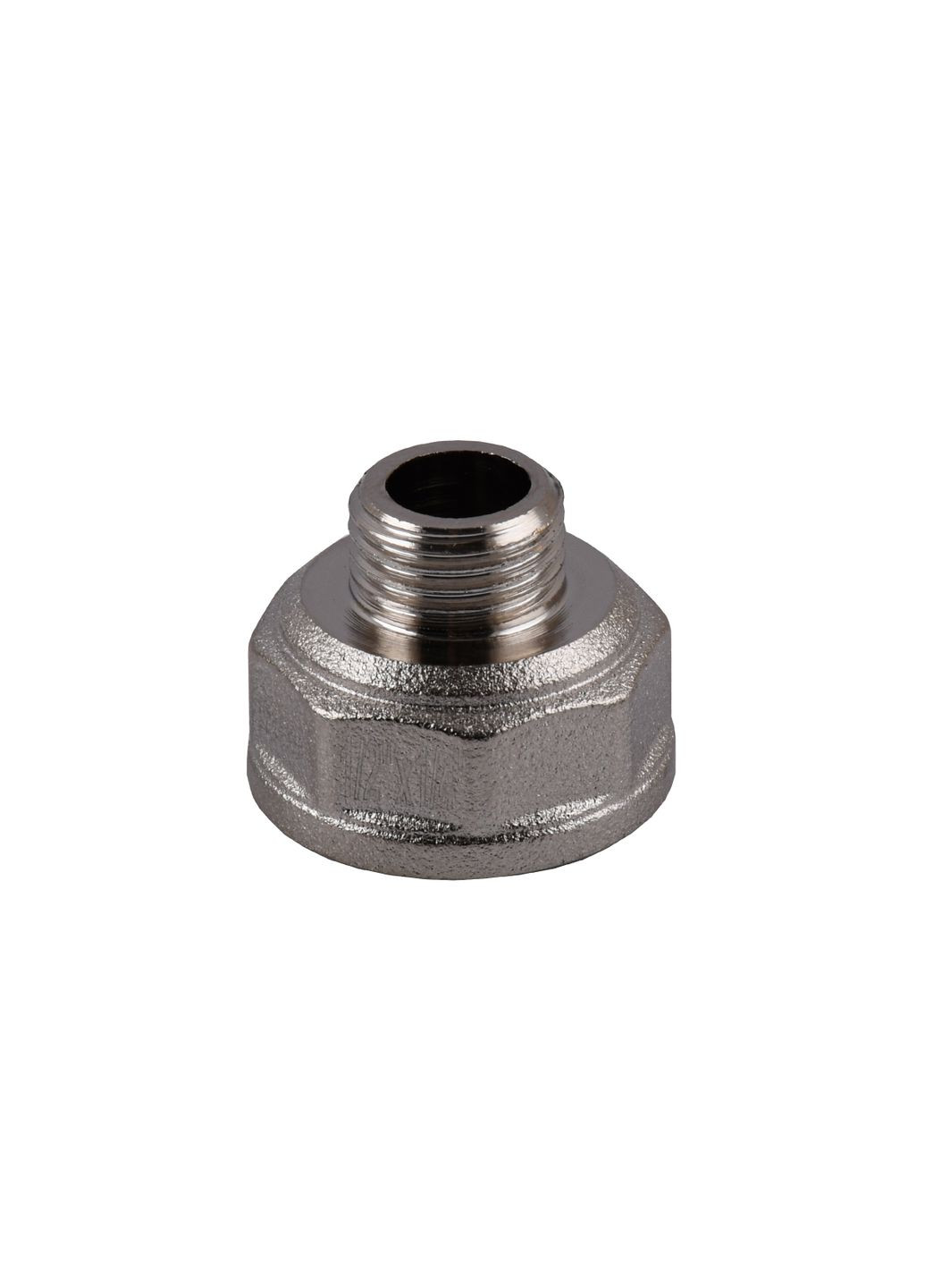 Перехідник редукційний 1/2″х1/4″ВЗ нікельований восьмигранний NK313O optimum (362276926)