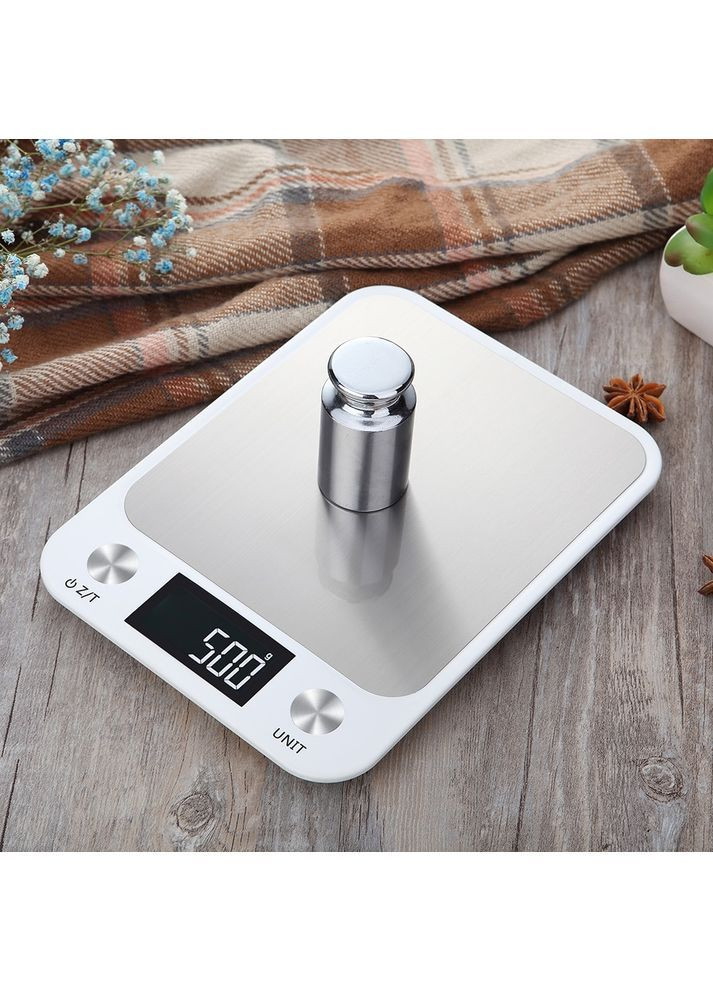 Ваги кухонні електронні - 10 кг з LED-підсвічуванням - білі Losso Premium CX (365963471)