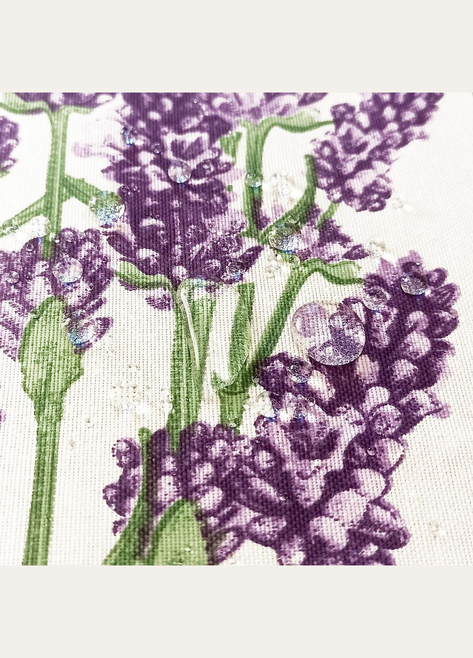 Декоративна доріжка на стіл, бавовняна настільна доріжка з водовідштовхувальним покриттям "Лаванда" 37х100 Maystat (305390201)