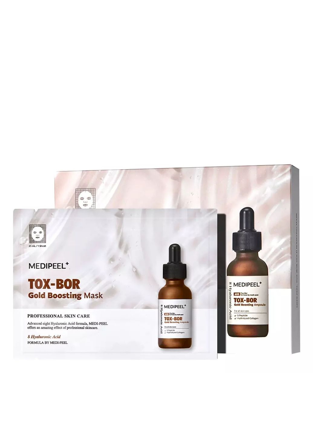 Поживна маска MEDI PEEL TOX-BOR GOLD BOOSTING MASK для підвищення пружності шкіри 1 шт 25 мл Medi-Peel (344587314)