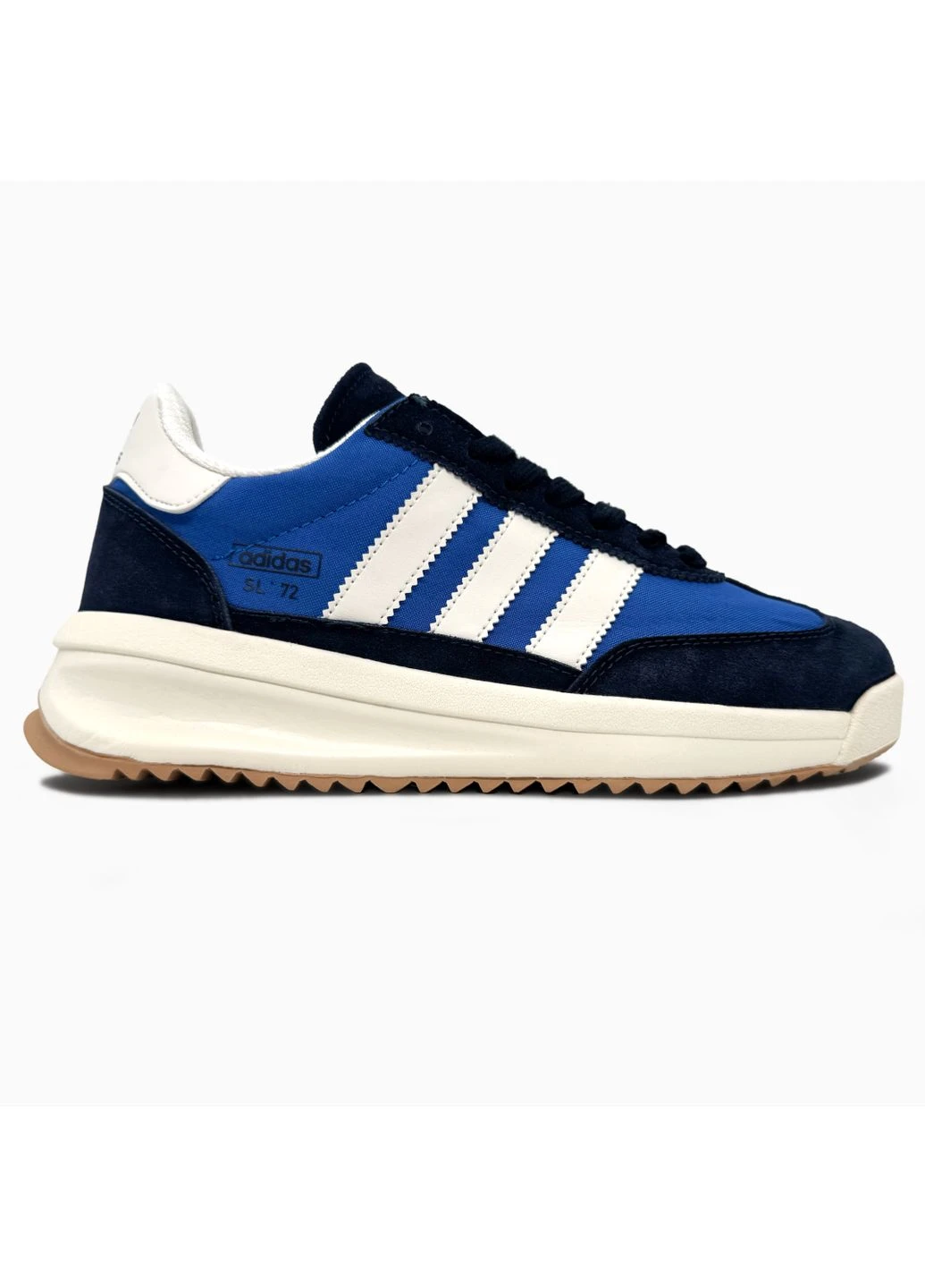 КРОССОВКИ ЖЕНСКИЕ ADIDAS SL 72 RTN BLACK/BLUE/WHITE АДИДАС СЛ 72 БЕЛЫЕ No Brand белые демисезоны (392016070)