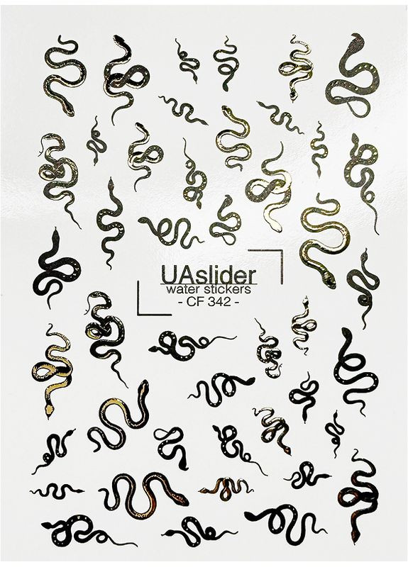 Слайдер-дизайн для ногтей Color and Foil 342 Slider (353847668)