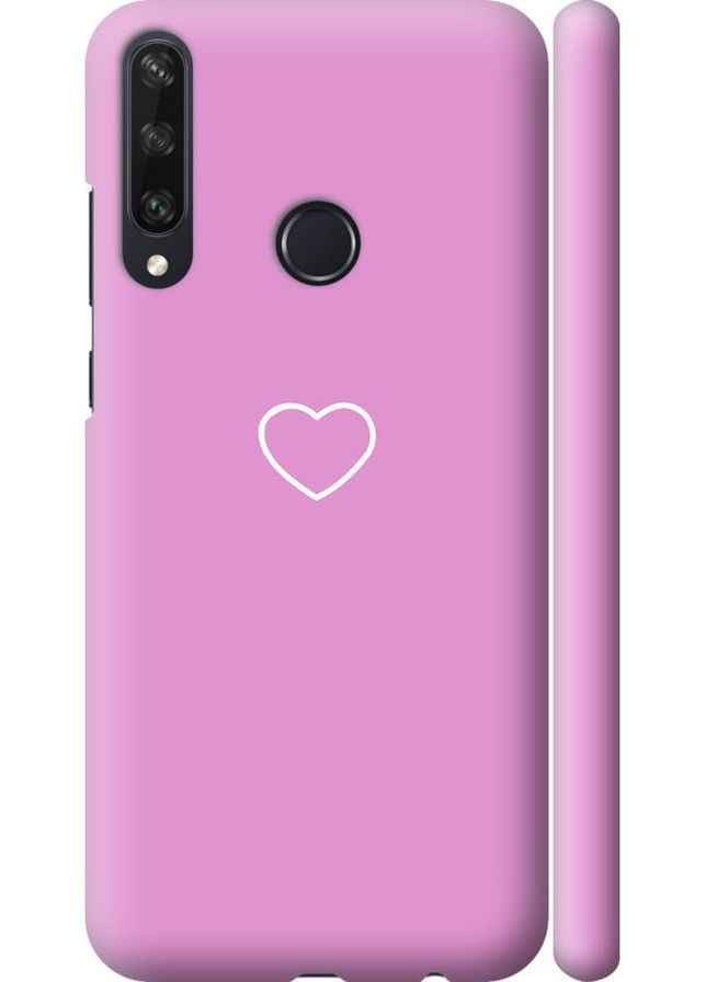 3D пластиковый матовый чехол 'Сердце 2' для Endorphone Huawei Y6p (329189712)