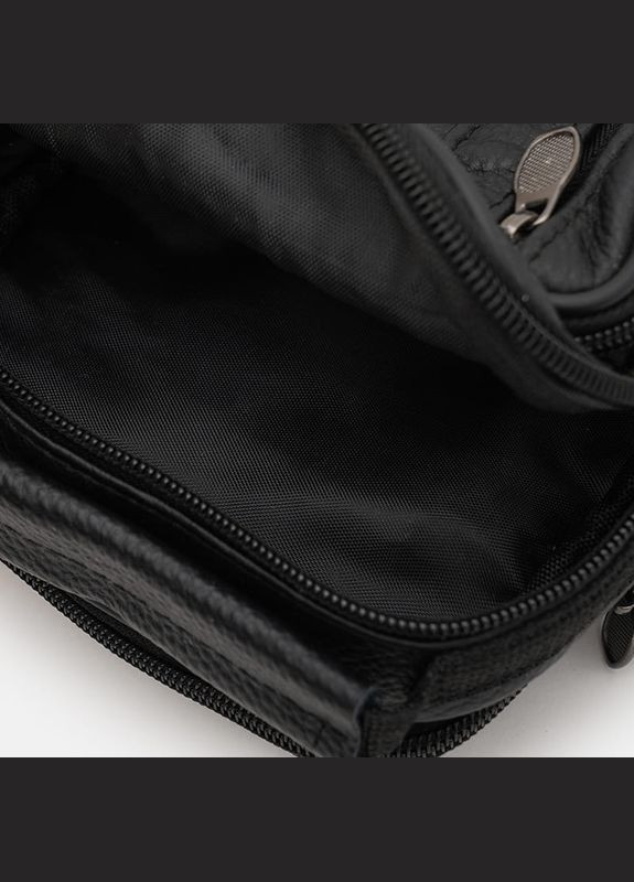 Чоловіча шкіряна сумка K16683-1bl-black Borsa Leather (338188883)