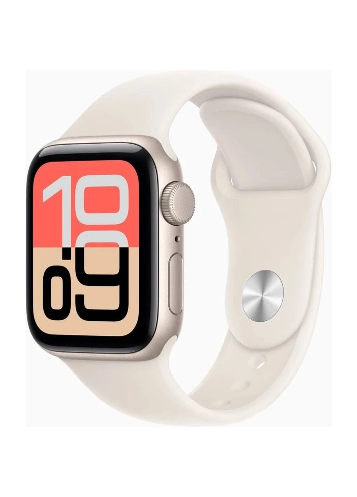Смарт-годинник Watch SE 3 GPS 40mm Starlight Aluminium Case with Starlight Sport Band - S/M (ek61038) Apple Watch SE 3GPS 40mmStarlight Aluminium Case with (392678514)