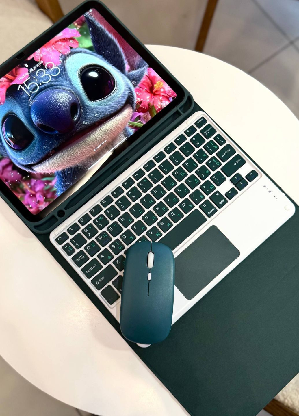 Чохол-клавіатура з тачпадом + мишка для планшета iPad 10.9" 2022 зелений Green/чохол для айпад No Brand (365957021)
