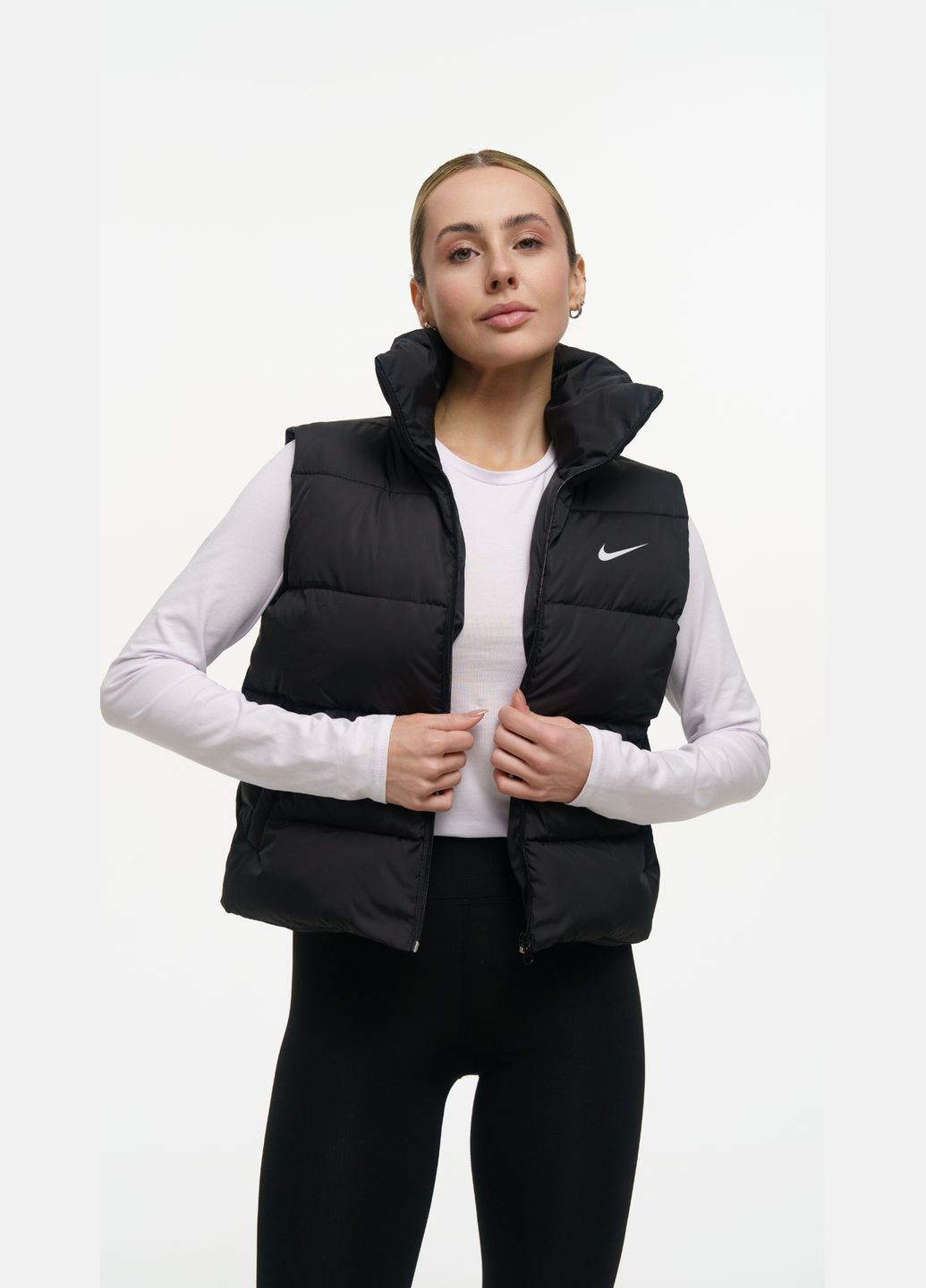 Стильна вкорочена жилетка з лого😍 Luna (323143448)