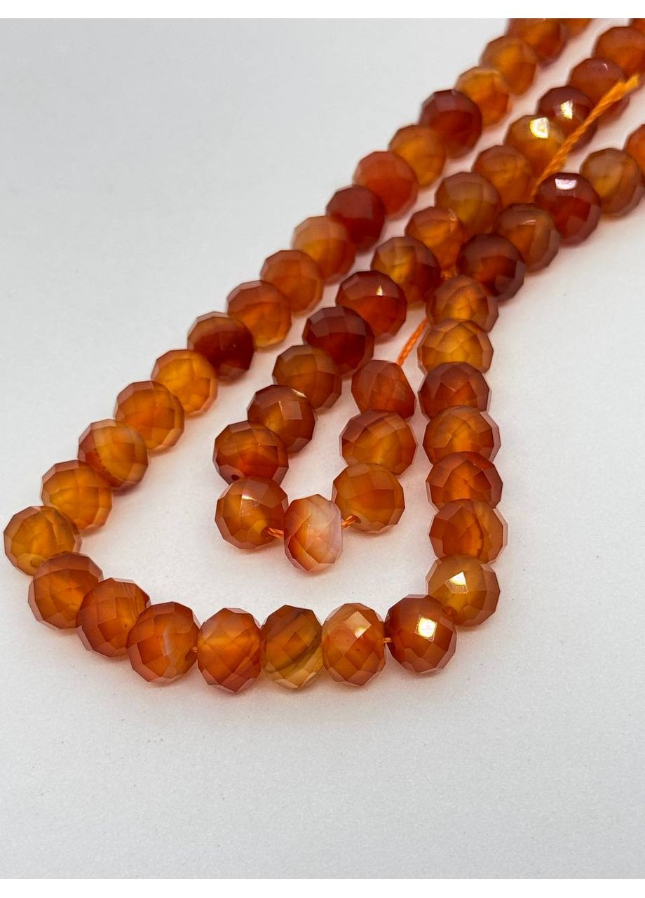 Сердолик на нити без застежки 6*8 мм 40 см Коричневый No Brand (361319759)