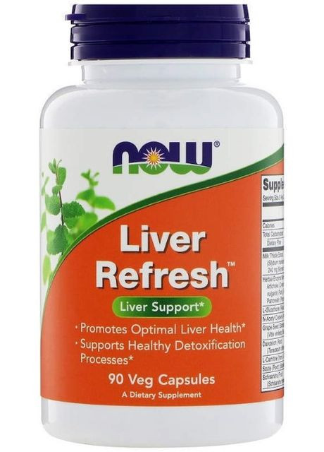 Поддержка печени Liver Refresh 90 капсул Now Foods (357340383)