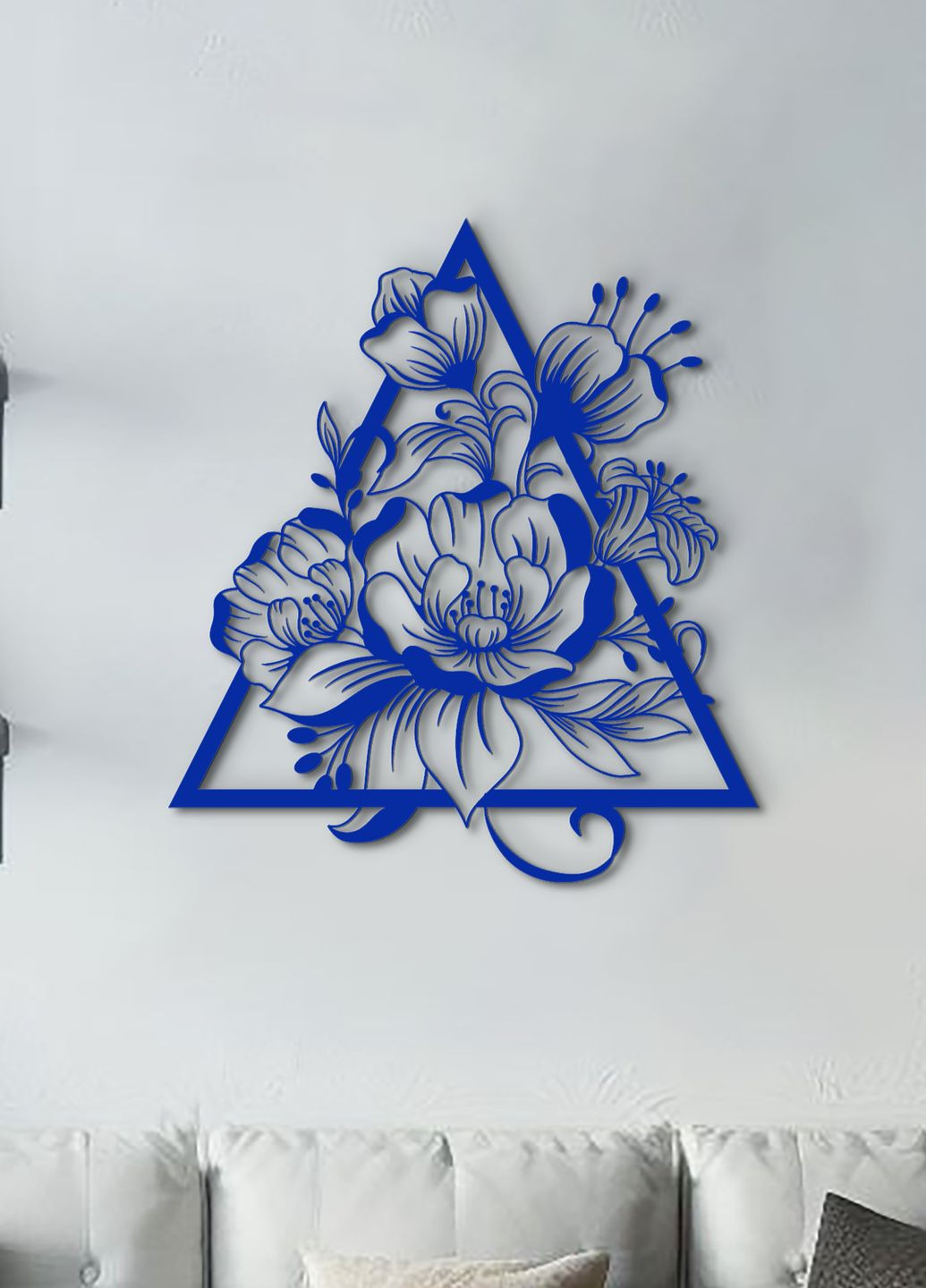 Настінний декор для дому, декоративне панно з дерева "Квітковий цвіт", картина лофт 25х28 см Woodyard (292112840)