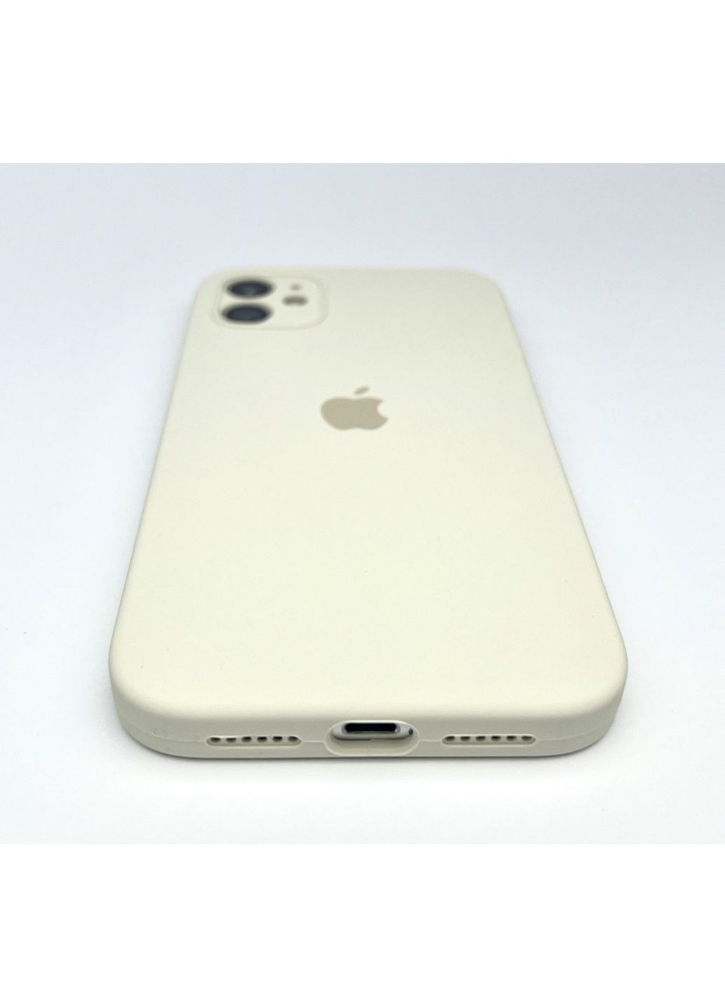 Чехол на айфон 11 квадратные бортики iPhone 11 full square cover силиконовый Biege Silicone Case (363976702)