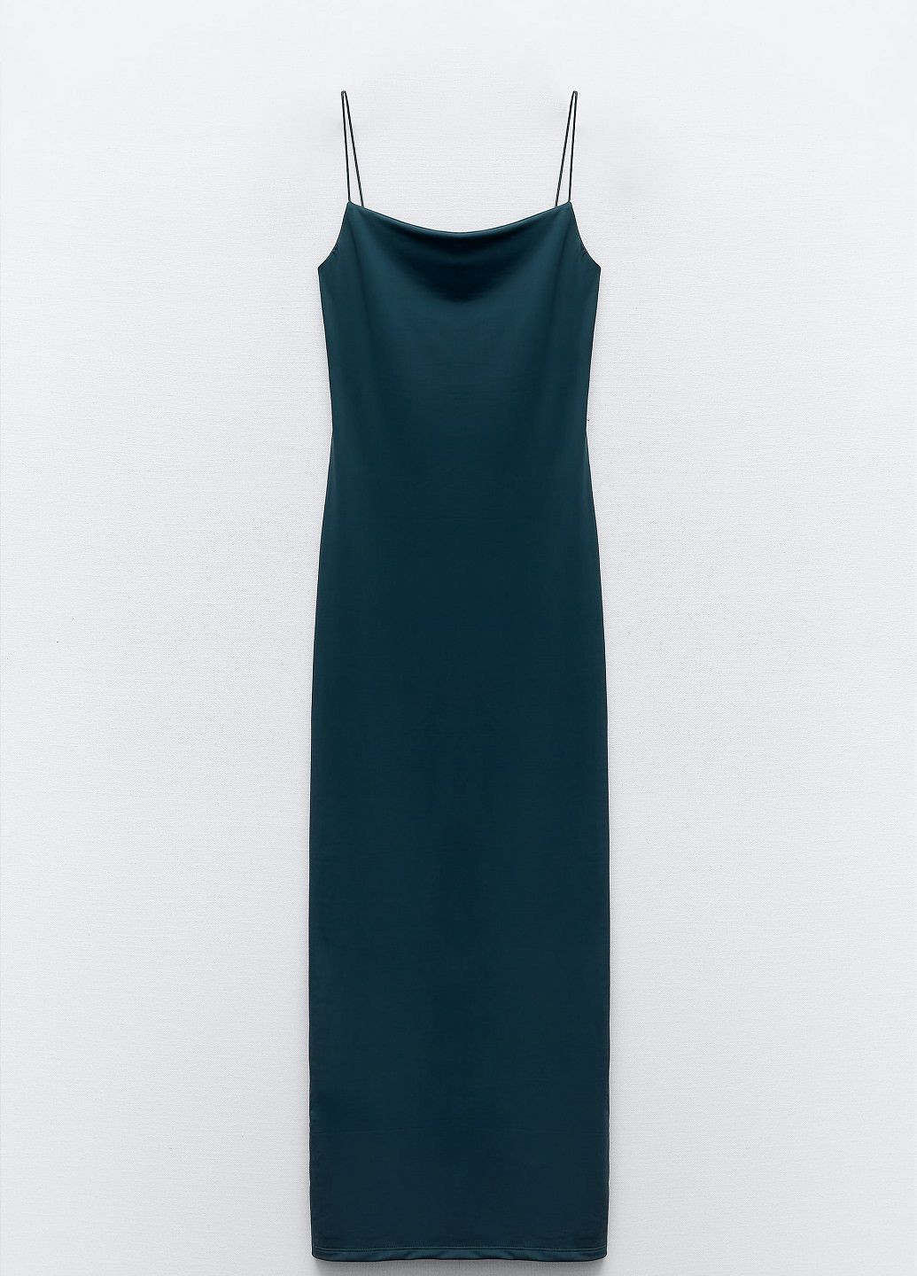 Темно-синее кэжуал платье Zara однотонное