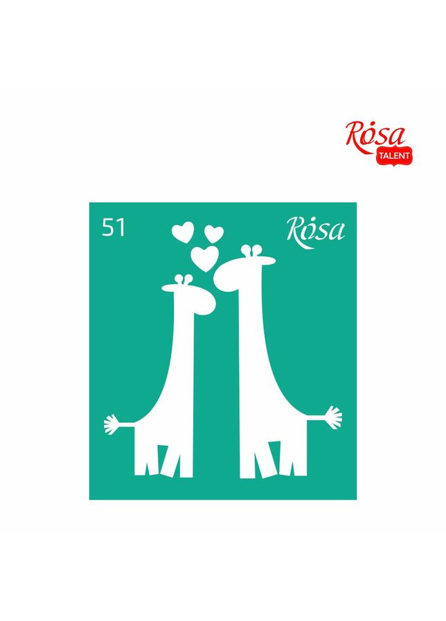 Трафарет многоразовый самоклеящийся №51 9×10см Love Rosa Talent (362661363)