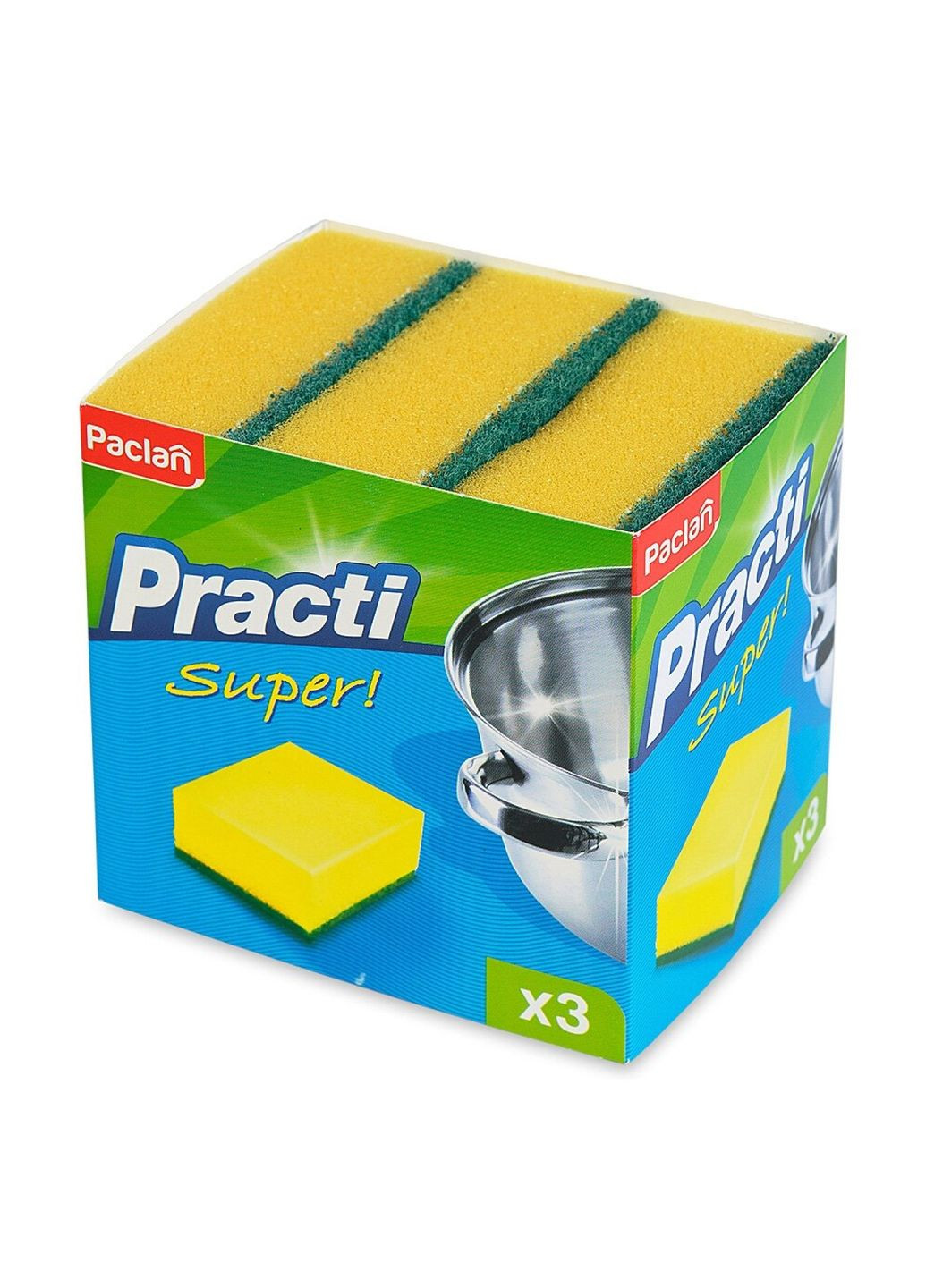 Губки кухонні 3шт Paclan (361855683)