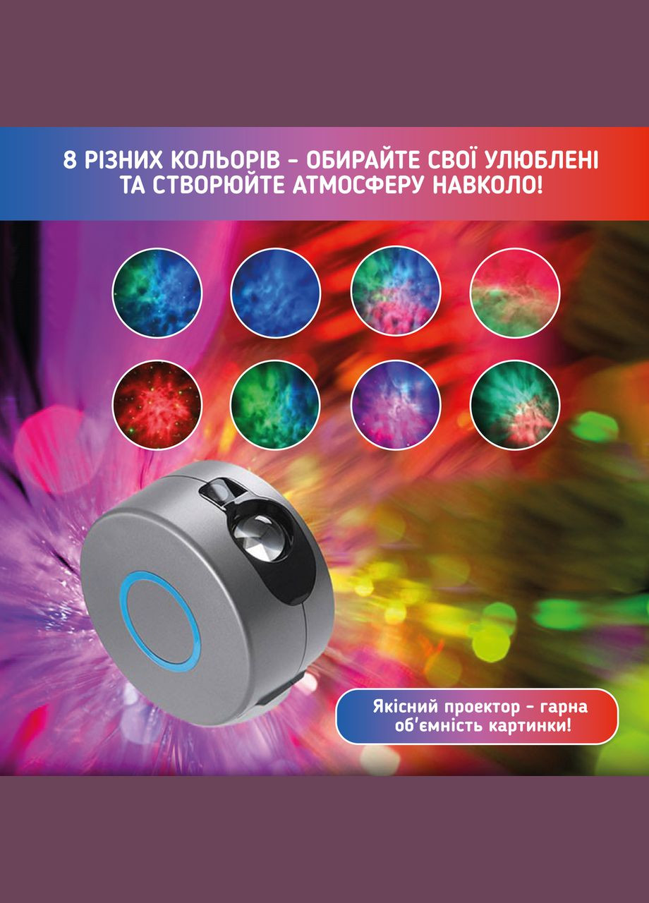 Лазерный ночник-проектор звездного неба А1 с серым пультом. No Brand (347590348)