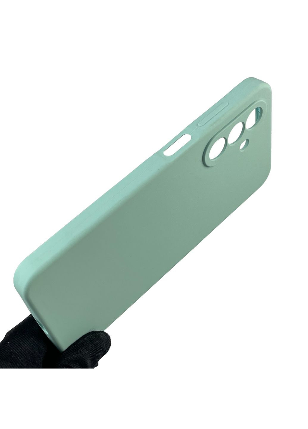 Чохол для Galaxy A26 (SM-A266) силіконовий з мікрофіброю нековзний на самсунг а26 бірюзовий Samsung (366387259)