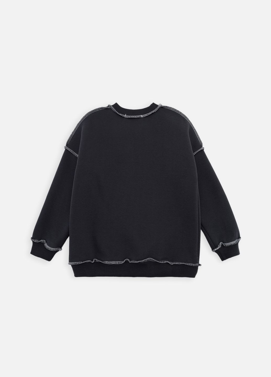 Yuki свитшот для девочки цвет графитовый cb-00261371 графитовый футер