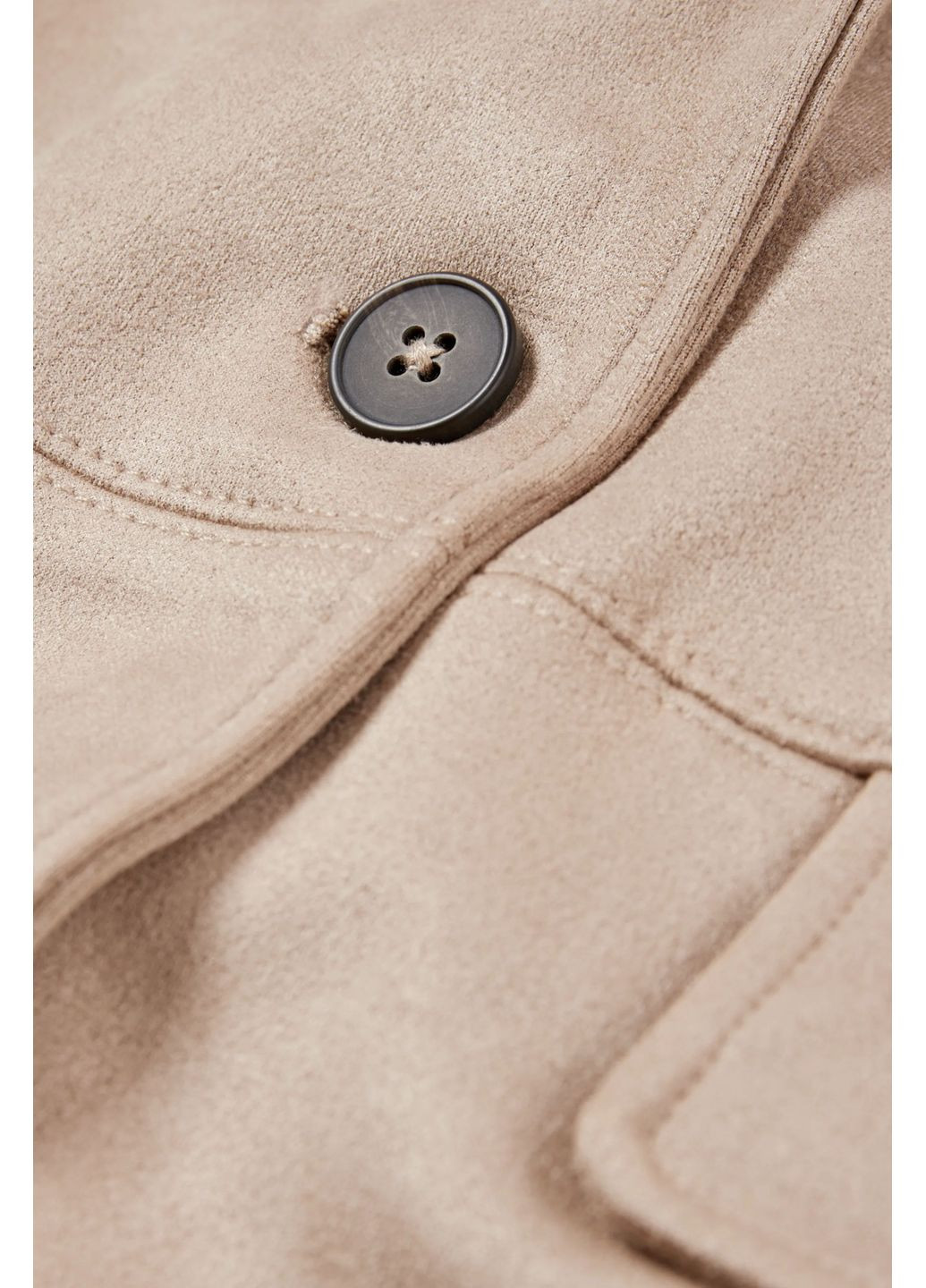 Бежеве демісезонне Пальто з еко-замші C&A