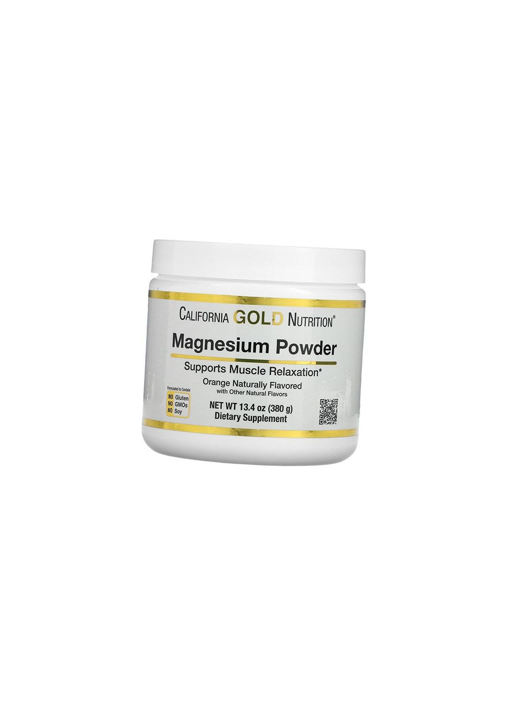 Магній у розчинному порошку, Magnesium Powder Beverage, 380г Апельсин 36427013, (36427013) California Gold Nutrition (293253868)