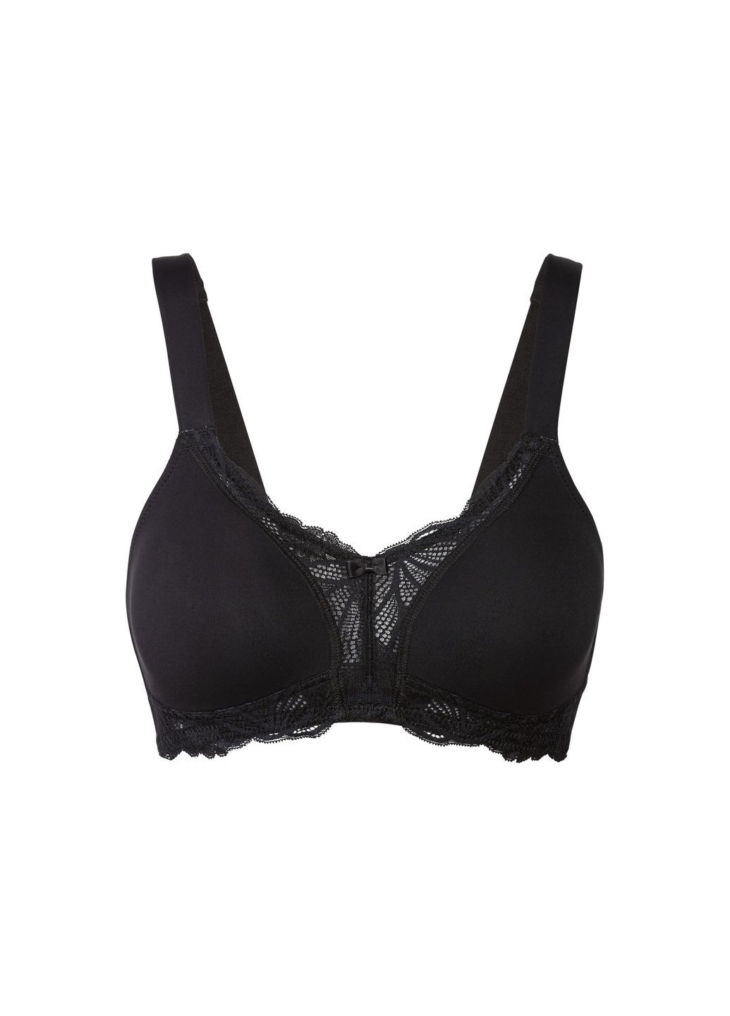 Чёрный бюстгальтер кружевной для женщины lycra® 435710 Esmara полиамид, кружево, эластан