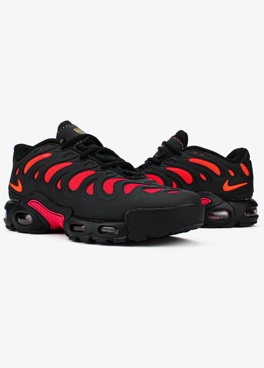 Кросівки жіночі і чоловічі Nike Air Max TN Plus Drift black dragon red | Найк Аір Макс ТН чорні червоні No Brand червоні всесезони (311675150)