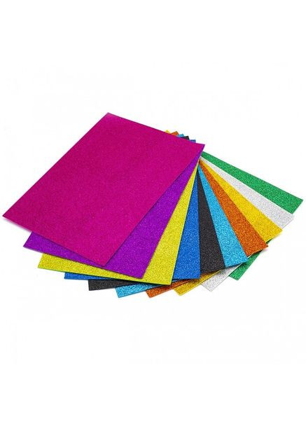 Набір кольорового фоамірану з глітером 200581, 1,8-2,0 мм, 10 штук Bambi (365591632)