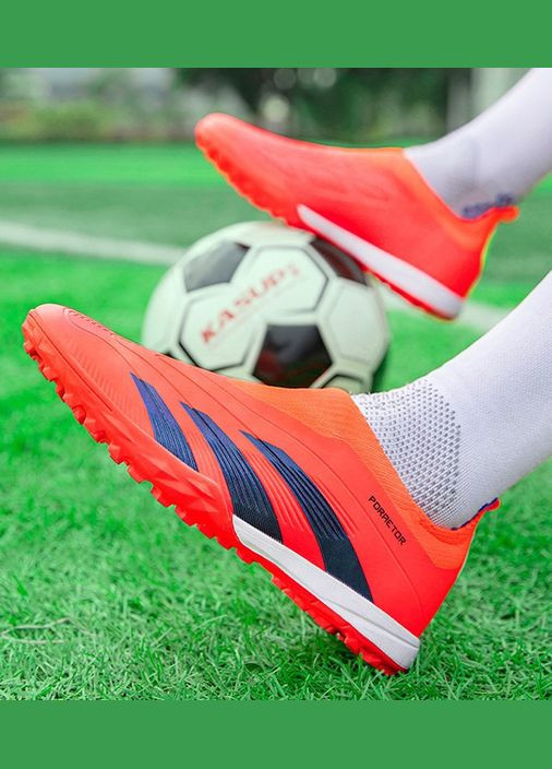 Красные футбольные сороконожки No Brand без шнурков