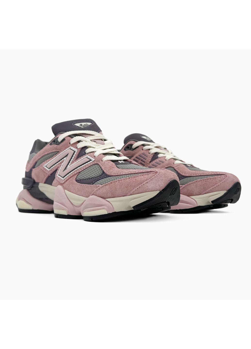 Розовые демисезонные кроссовки мужские new balance 9060 pink / grey / violet нью беланс 9060 No Brand