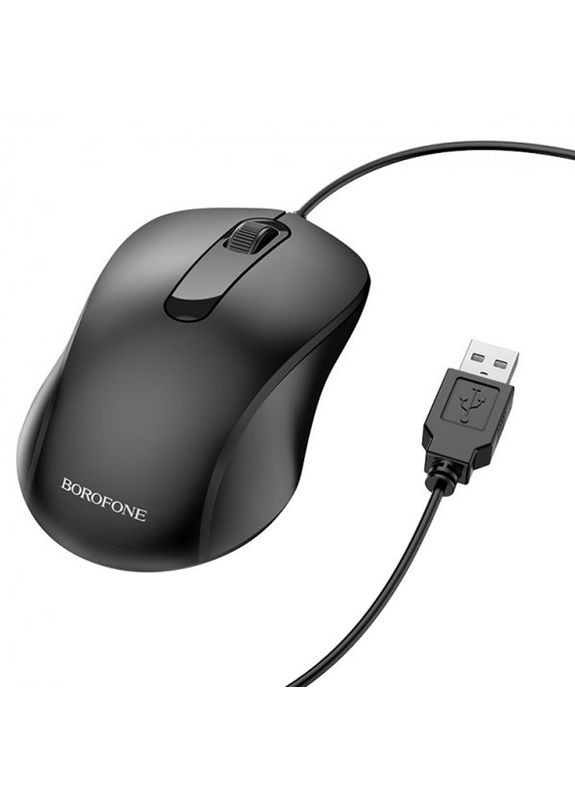 Миша дротова Business wired mouse BG4 чорна Borofone (280877499)