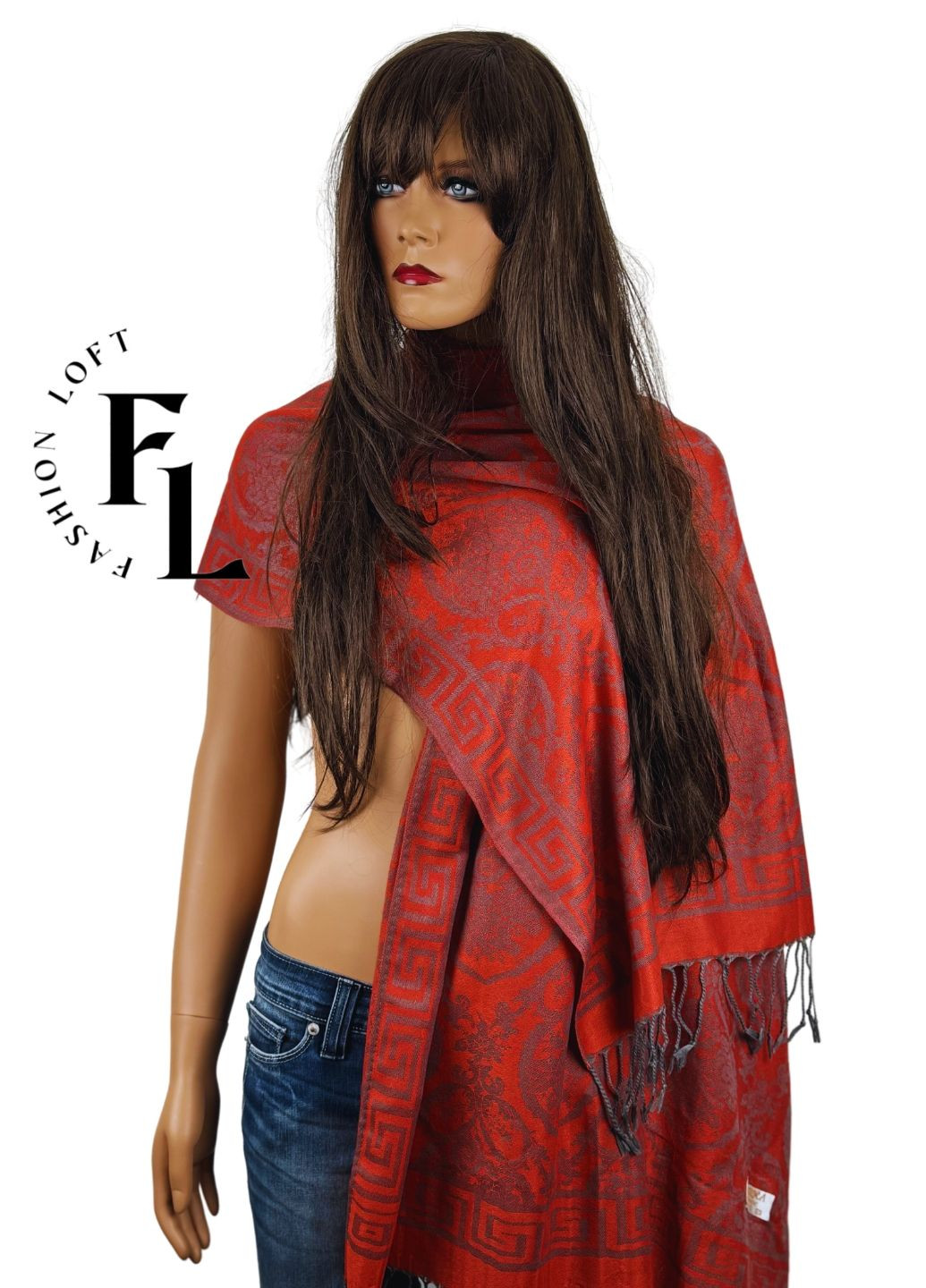 Жіночий шарф палантин (100% пашміна 170х70см) Fashion Loft (296101645)