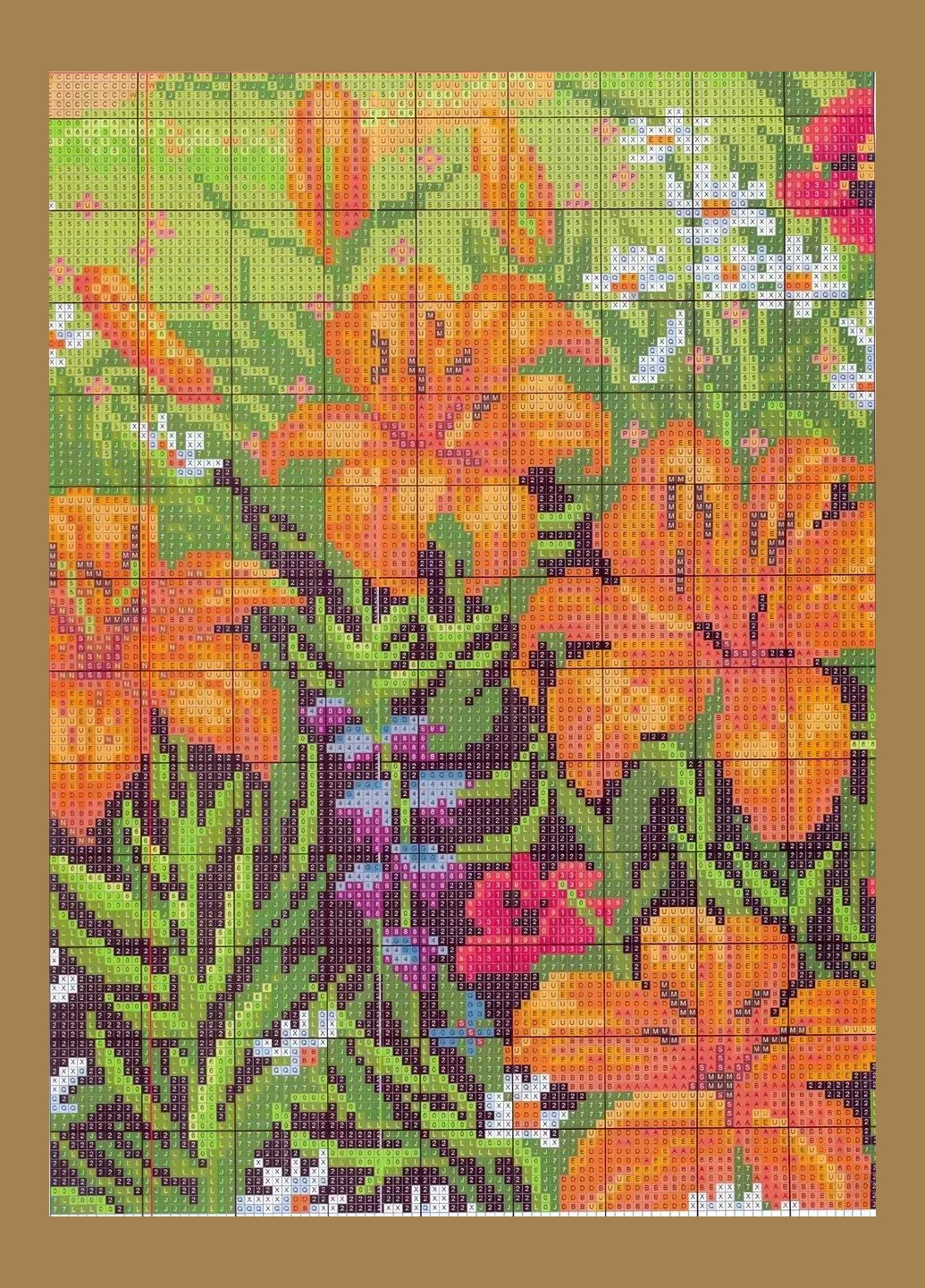 Набор для вышивания по нанесённой на канву схеме "Snow Mountain in spring". AIDA 14CT printed, 45*53 см Joy Sunday (313613017)