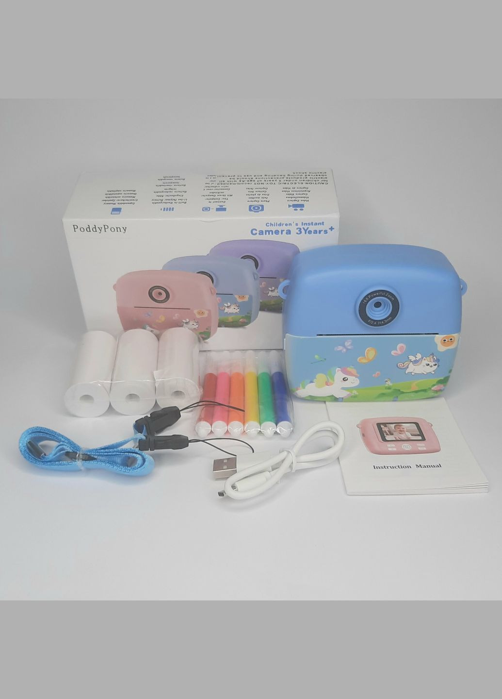 Детская цифровая камера с моментальной печати. No Brand (325701637)